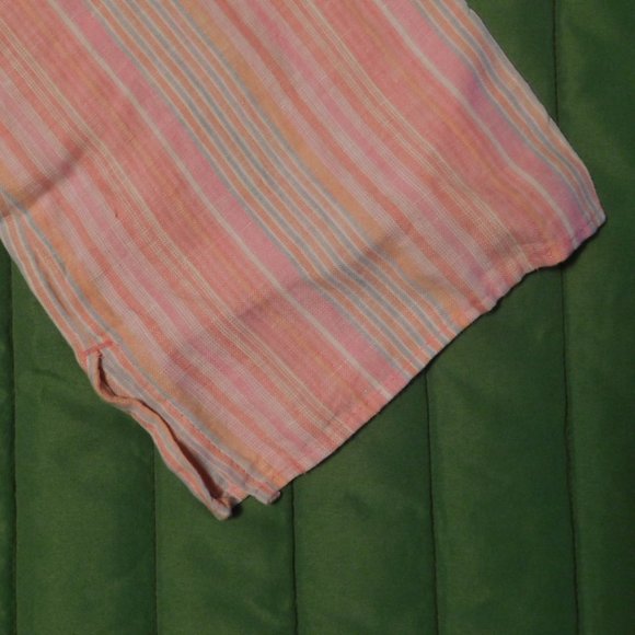 JCPENNY 100% Linen Pink Stripe Tunic L VINTAGE - Picture 3 of 7